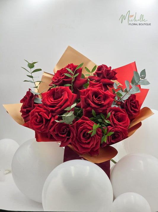 Buchet trandafiri rosii