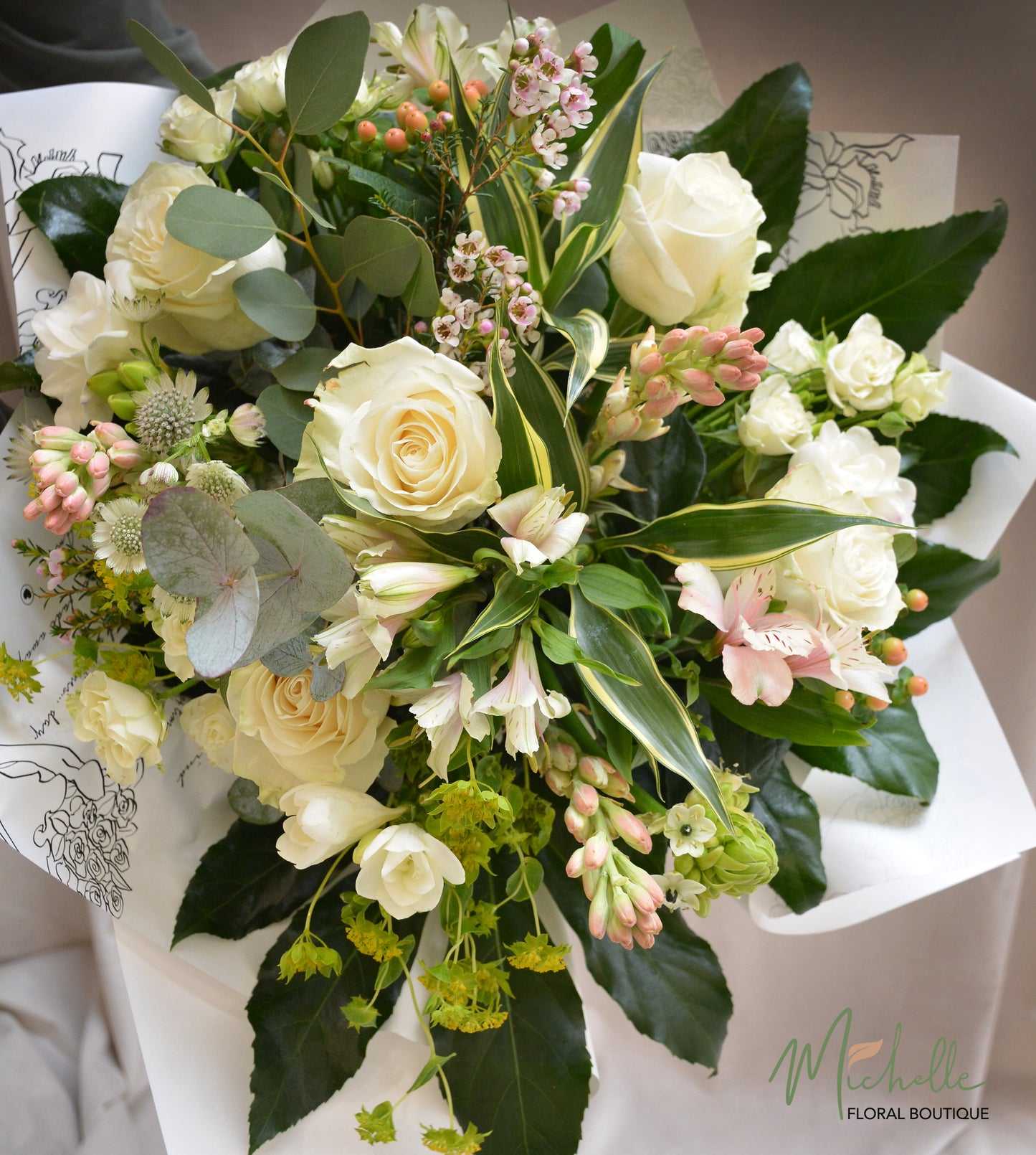 Buchet amour white