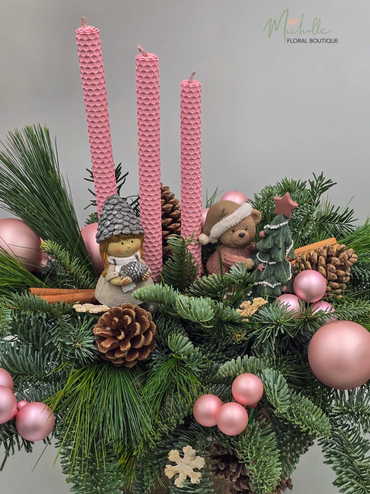 Aranjament Craciun pink maxi