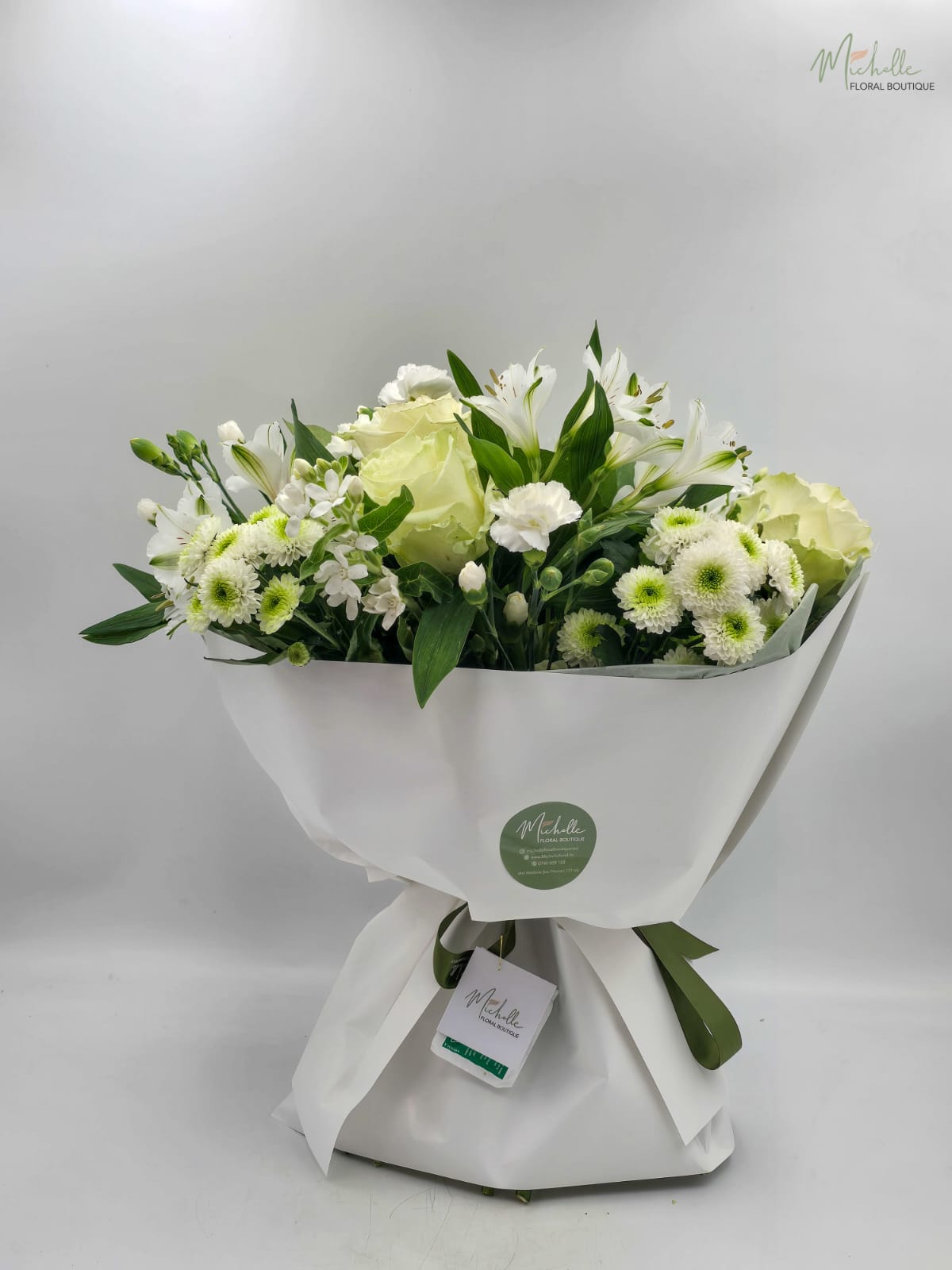 Buchet white-green
