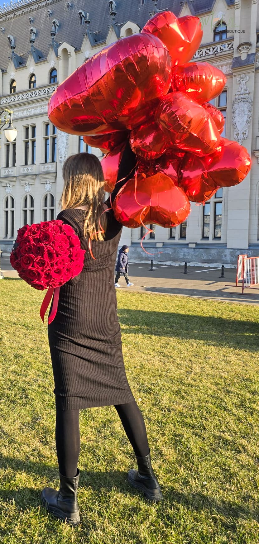 Buchet trandafiri rosii