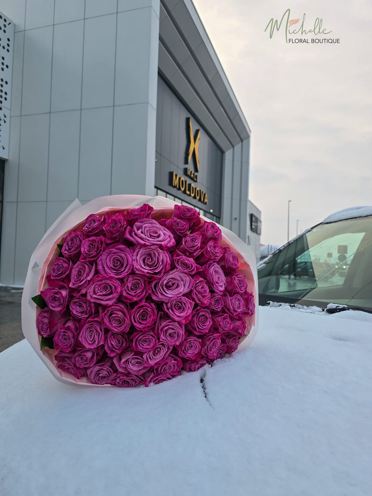 Buchet parfumat mov 55