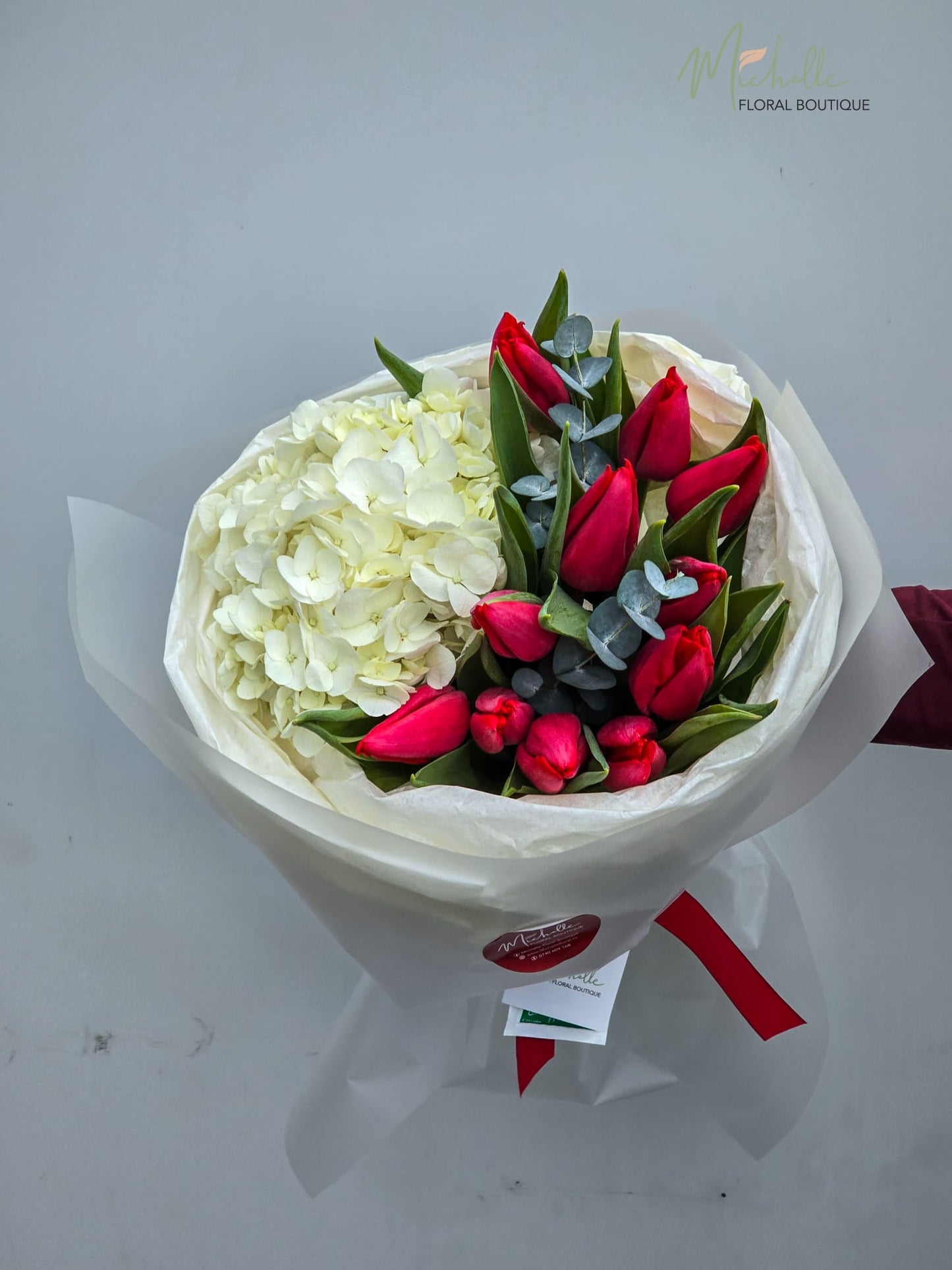 Buchet white-red
